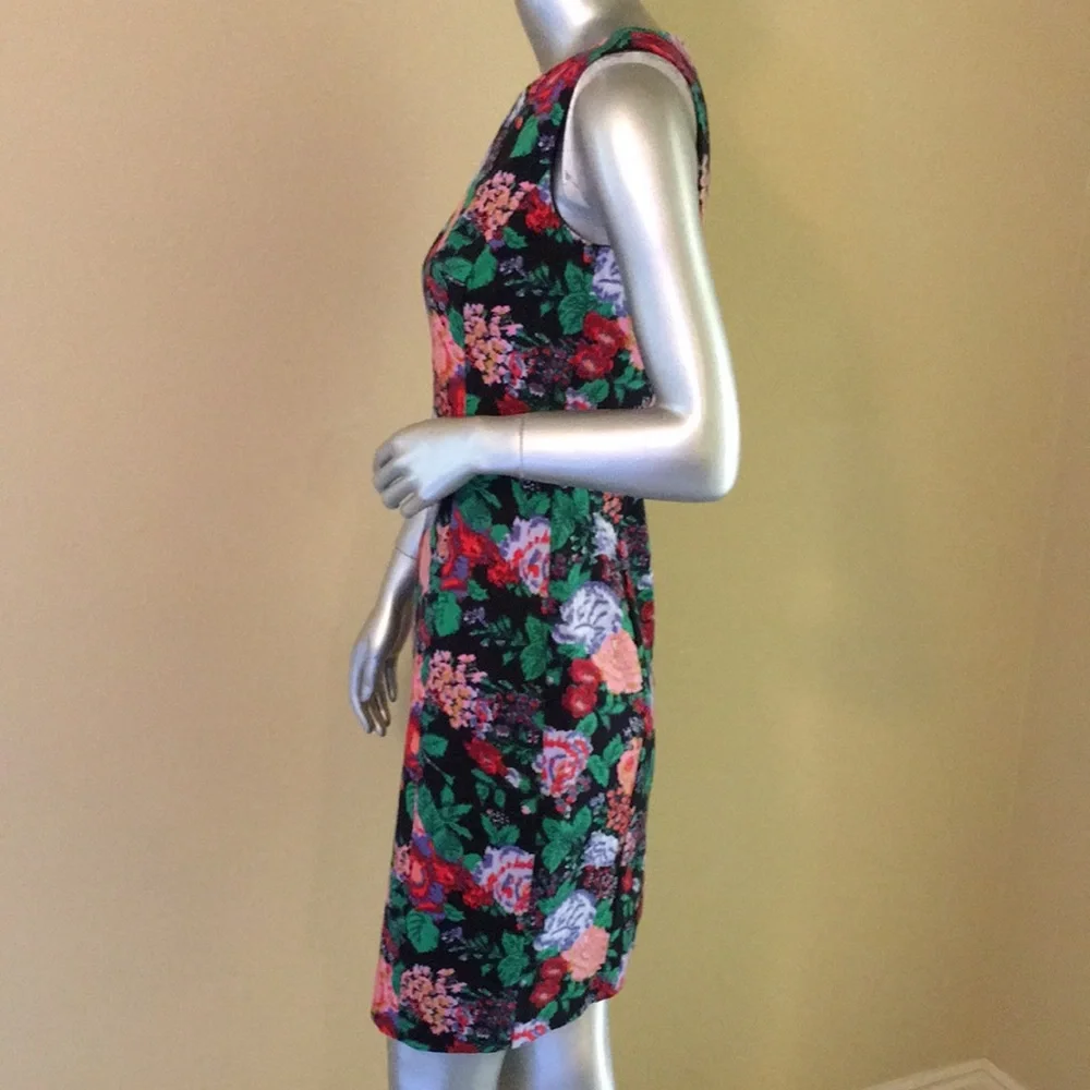 J. Crew Sleeveless floral sheath dress two-way s